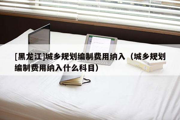 [黑龙江]城乡规划编制费用纳入（城乡规划编制费用纳入什么科目）