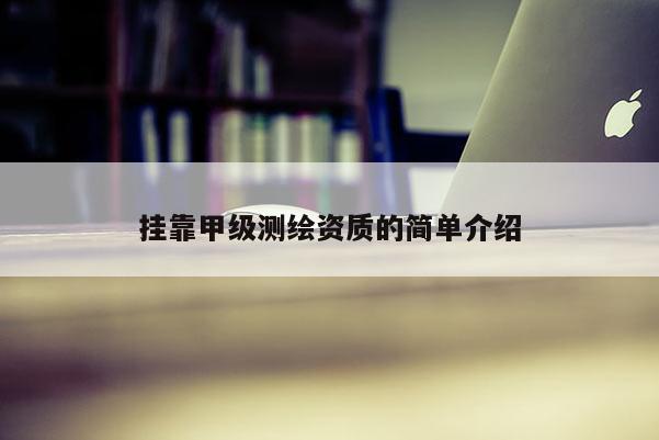 挂靠甲级测绘资质的简单介绍