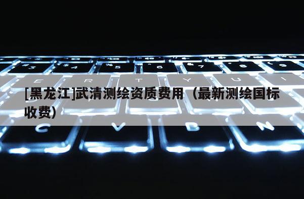 [黑龙江]武清测绘资质费用（最新测绘国标收费）