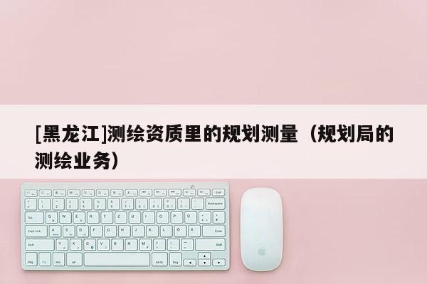 [黑龙江]测绘资质里的规划测量（规划局的测绘业务）