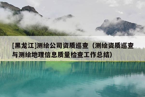 [黑龙江]测绘公司资质巡查（测绘资质巡查与测绘地理信息质量检查工作总结）