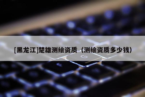 [黑龙江]楚雄测绘资质（测绘资质多少钱）